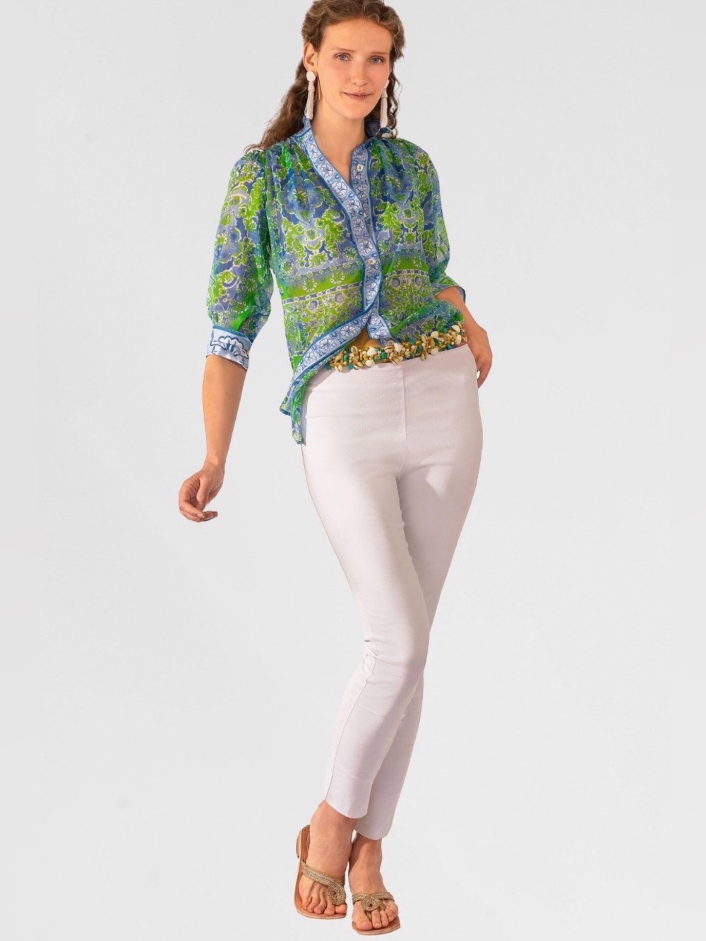 Gretchen Scott white Gripeless pull on pant